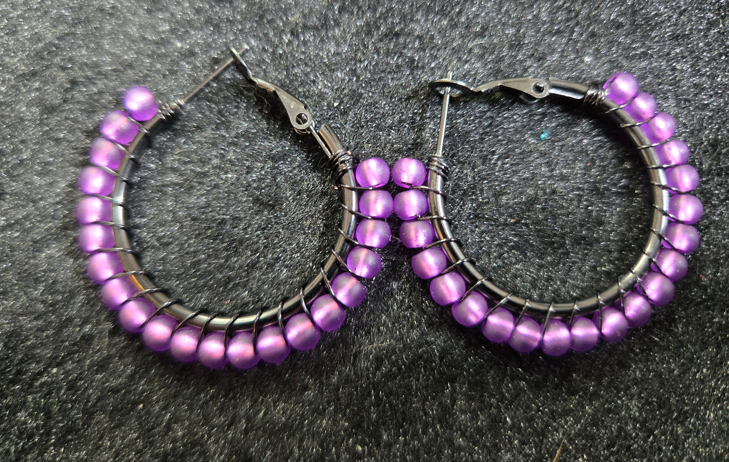 Beaded hoops