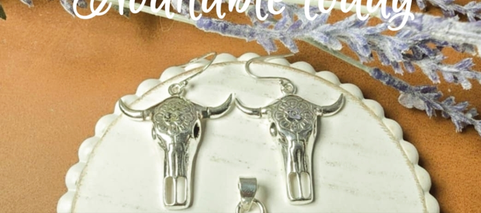 Sterling Silver Longhorn Earrings