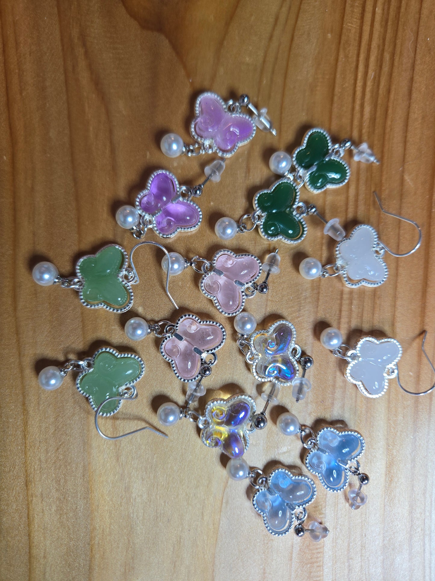 Crystal Butterfly Earrings