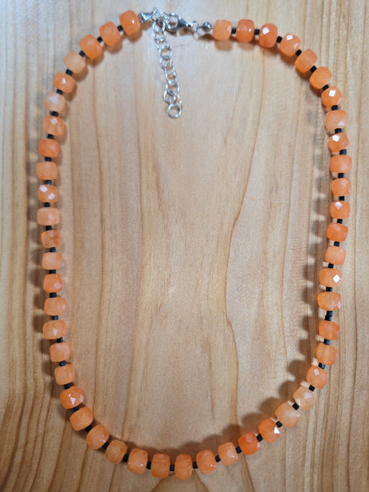 Faceted Stone Necklace