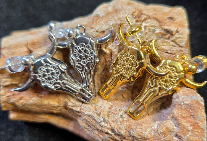 1" STAINLESS STEEL Longhorn Skull